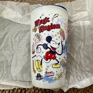 Disney Parks Magic Kingdom Mickey Porcelain Starbucks Tumbler New